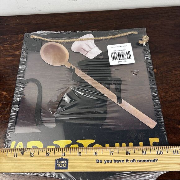La Ratatouille Hanging Metal Sign Prop Disney Pixar Licensed NEW - Picture 2 of 7